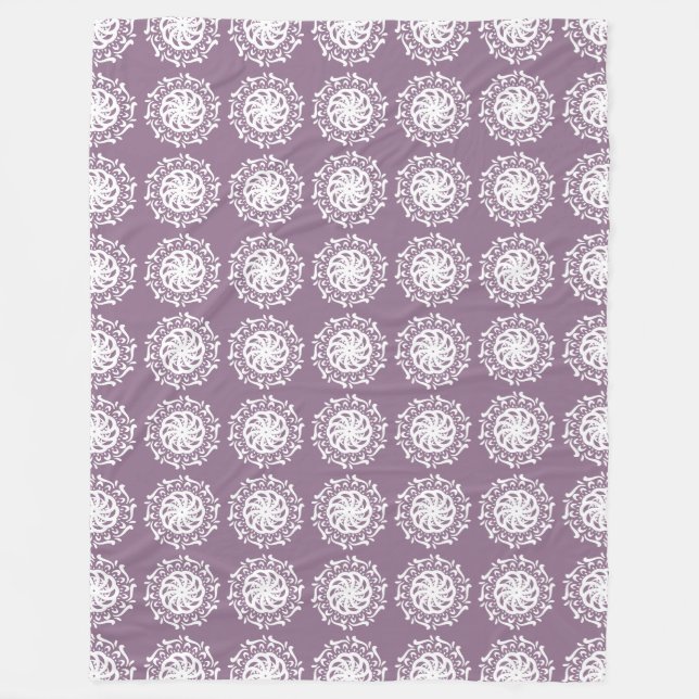 Manta Polar Wisteria Mandala (Anverso)
