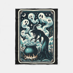 Manta Polar Witch Ghost Cauldron Gothic Supernatural Tarot Car