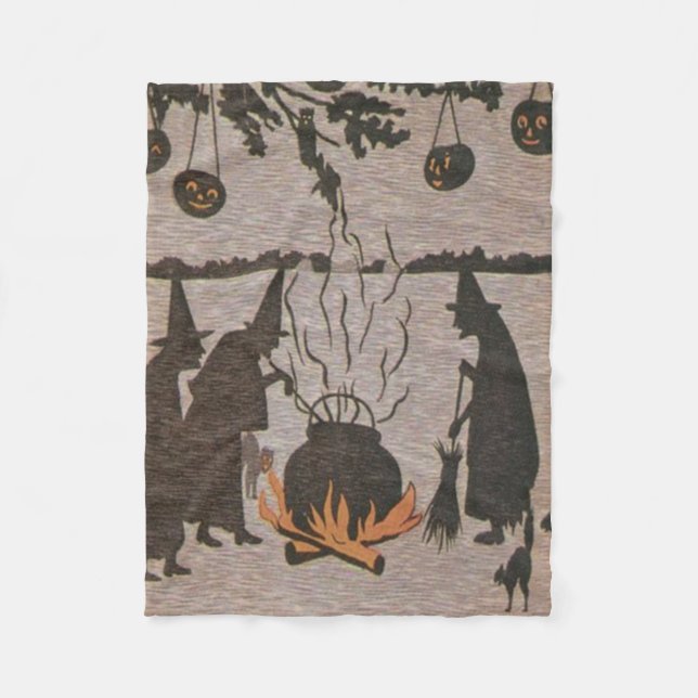 Manta Polar Witch Jack O' Lantern Cauldron Owl (Anverso)