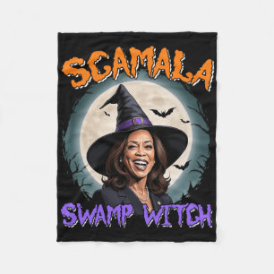 Manta Polar Witch Scamala Harris Anti Kamala Halloween Black P