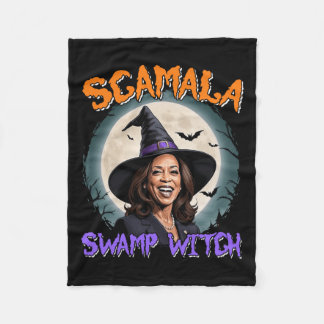 Manta Polar Witch Scamala Harris Anti Kamala Halloween Black P