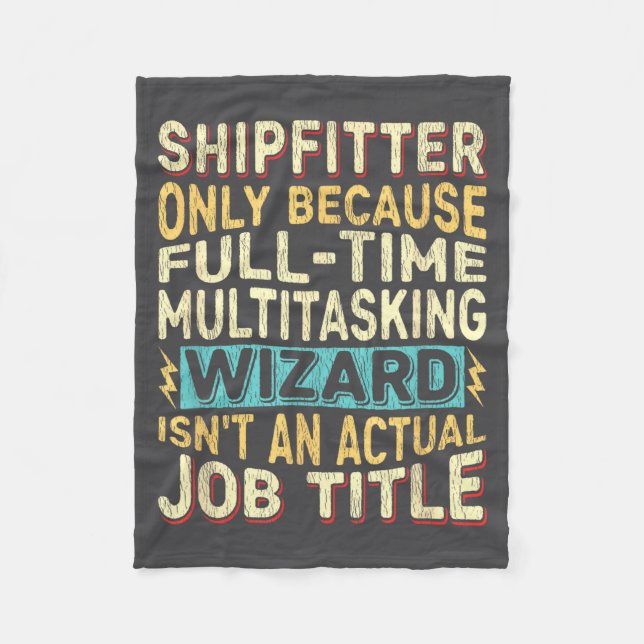 Manta Polar Wizard Job Title Quote - Funny Shipfitter  (Anverso)
