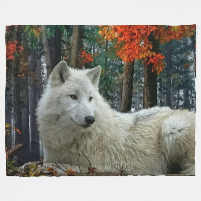 MANTA POLAR WOLF BLANCO (Frente (Horizontal))