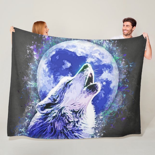 Manta Polar Wolf Fleece Blanket (In situ)