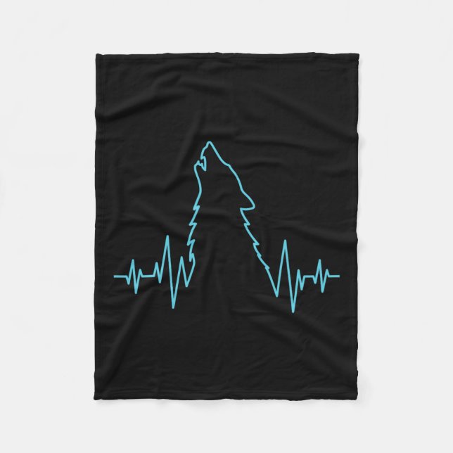 Manta Polar Wolf Howling Pulse Heartbeat Wolves Costume Animal (Anverso)