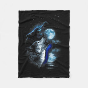 Manta Polar Wolf Moon Lake Wolf Howling Full Moon Wolf Graphic