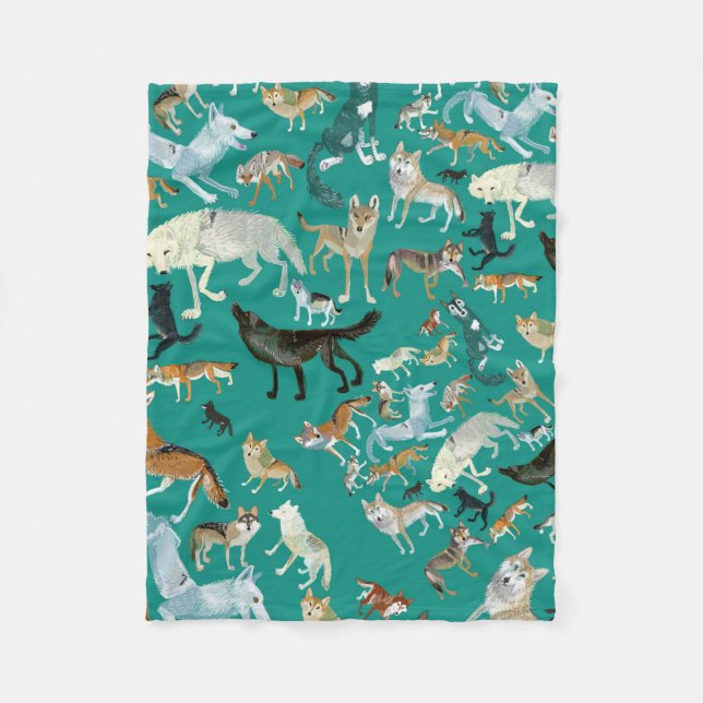 Manta Polar Wolves of the World (pattern) (Anverso)