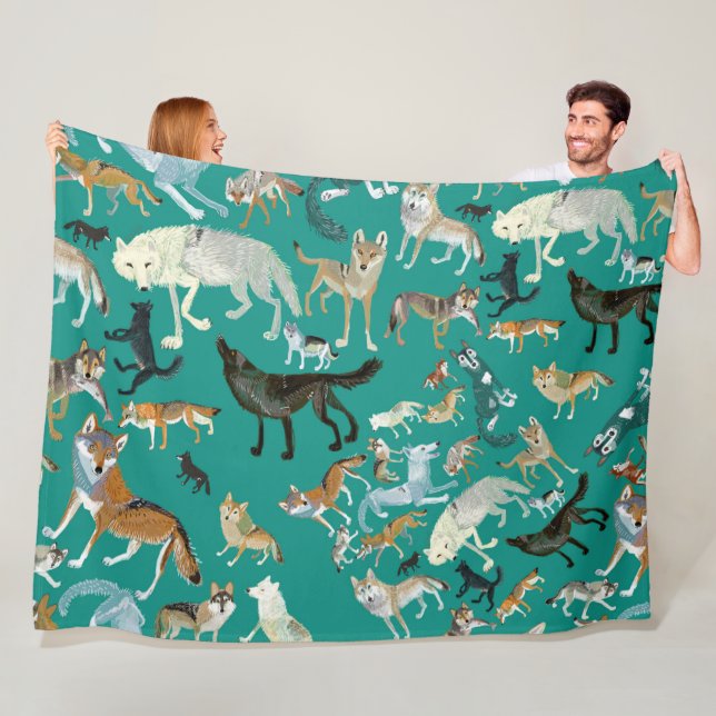 Manta Polar Wolves of the World (pattern) #1 (In situ)