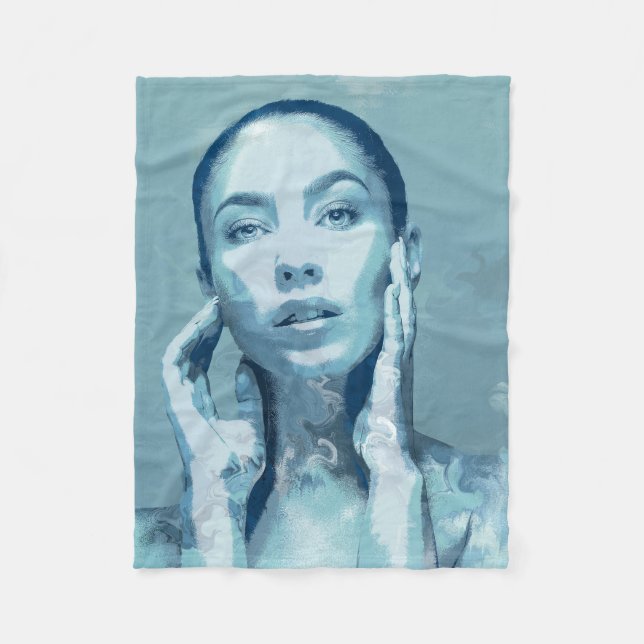 Manta Polar "Woman in Blue"  (Anverso)