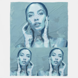 Manta Polar "Woman in Blue" Premium Canvas