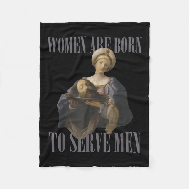 Manta Polar Women Are Born To Serve Men Funny Boss Girl Motiva (Anverso)