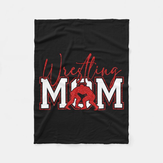 Manta Polar Women Wrestling Mom Funny Wrestle Wrestler Mothers (Anverso)