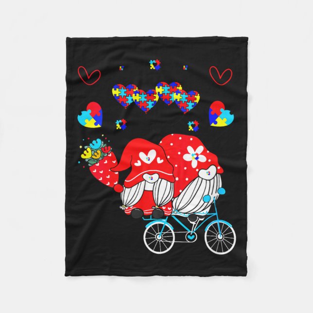 Manta Polar Womens Accept Understand Love Autism Awareness Gno (Anverso)