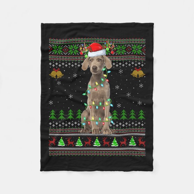 Manta Polar Womens Australian Cattle Dog Ugly Christmas Sweate (Anverso)
