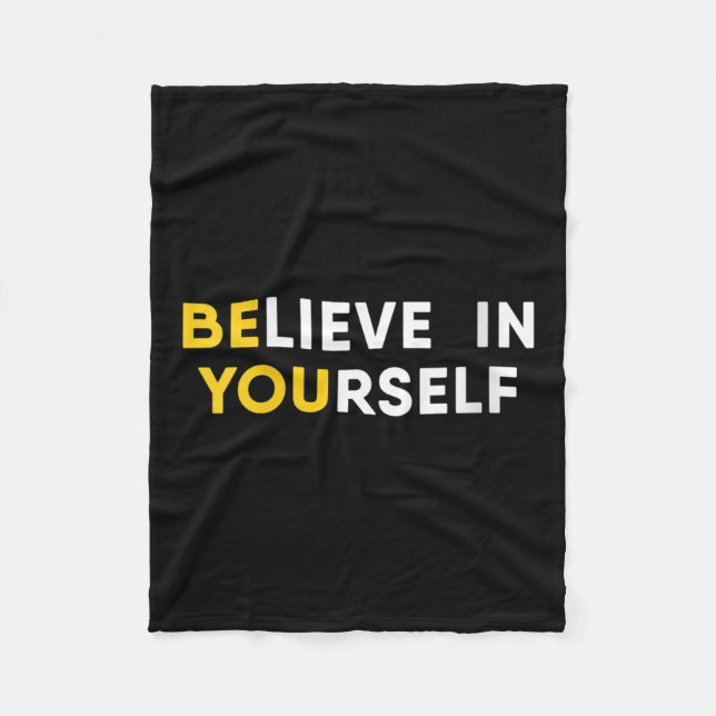 Manta Polar Womens Believe In Yourself Motivation Quote V-neck (Anverso)