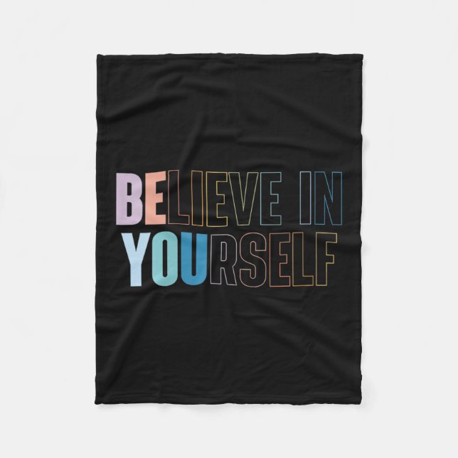 Manta Polar Womens Believe In Yourself Motivational Quote Insr (Anverso)