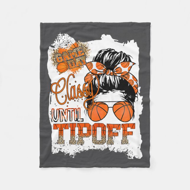 Manta Polar Womens Cly Until Tip-off Funny Quote Basketball Me (Anverso)
