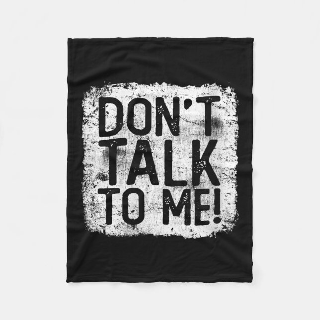 Manta Polar Womens Don't Talk To Me Funny Quote I Hate Morning (Anverso)