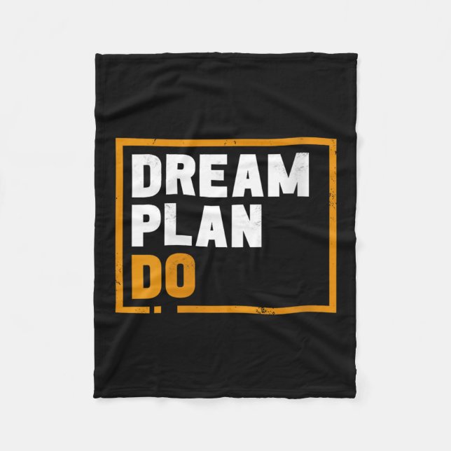Manta Polar Womens Dream Plan Do - Insrational Quote Motivatio (Anverso)