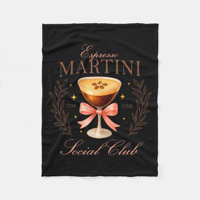 Manta Polar Womens Espresso Martini Social Club Drinking Tail  (Anverso)