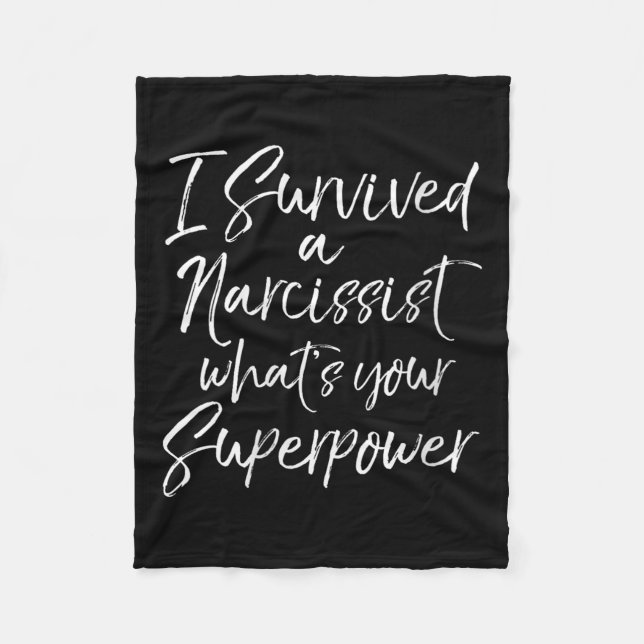 Manta Polar Womens Funny Divorce I Survived A Narcissist What' (Anverso)