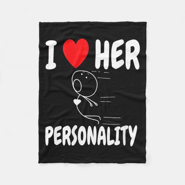 Manta Polar Women's Funny Valentine's Day Couple Matching I Lo (Anverso)