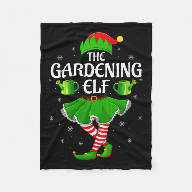 Manta Polar Womens Gardening Elf Christmas Family Girls Women  (Anverso)