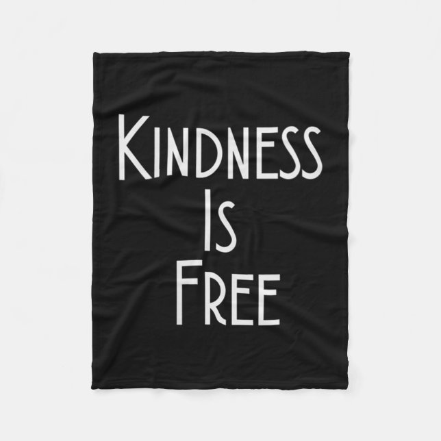 Manta Polar Womens Kindness Is Shirt Motivation Insration V-ne (Anverso)