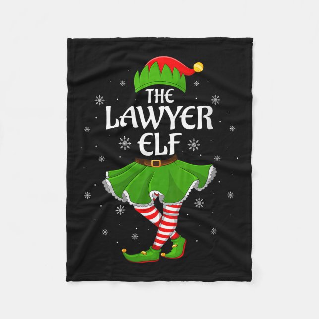 Manta Polar Womens Lawyer Elf Christmas Family Girls Women Elf (Anverso)