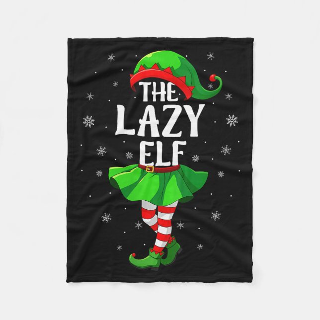 Manta Polar Womens Lazy Elf Christmas Girls Women Elf Squad Xm (Anverso)