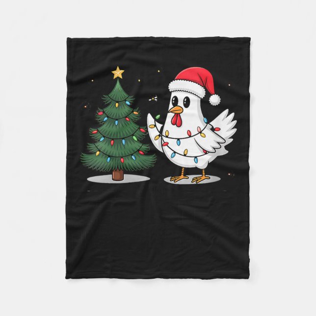 Manta Polar Womens Merry Chick-mas Ultrygeist Funny Chicken Gh (Anverso)