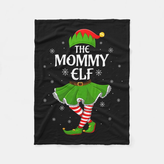 Manta Polar Womens Mommy Elf Christmas Family Girls Women Elf  (Anverso)