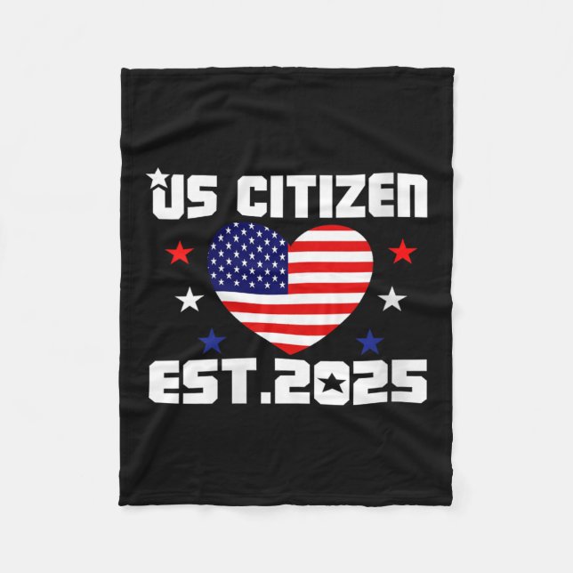 Manta Polar Womens New Us Citizen Est 2025 American Immigrant  (Anverso)