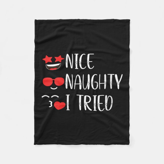 Manta Polar Womens Nice Naughty I Tried V-neck  (Anverso)