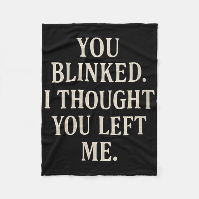 Manta Polar Womens Overreaction Quote You Blinked I Thought Yo (Anverso)