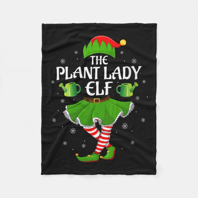 Manta Polar Womens Plant Lady Elf Christmas Family Girls Women (Anverso)