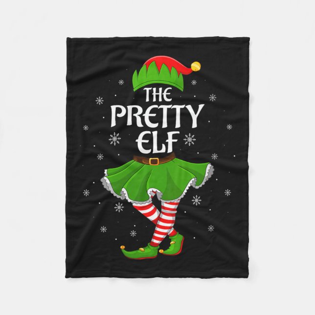 Manta Polar Womens Pretty Elf Christmas Family Girls Women Elf (Anverso)