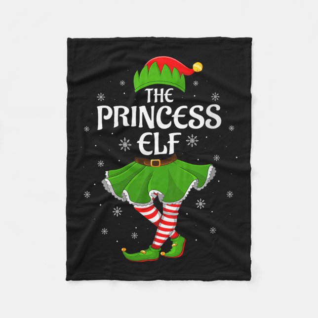 Manta Polar Womens Princess Elf Christmas Family Girls Women E (Anverso)