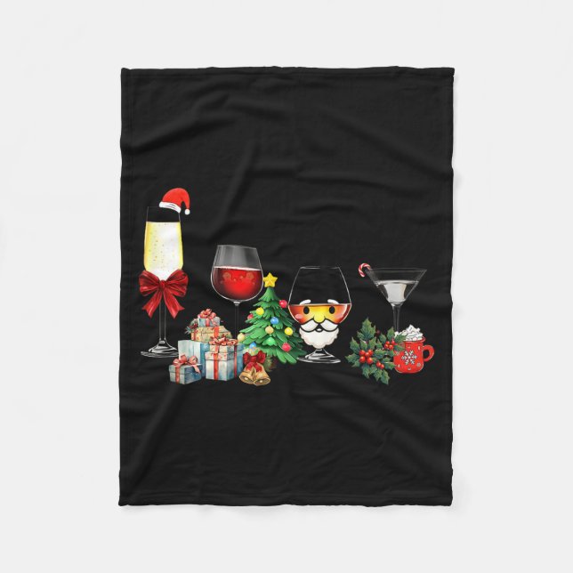 Manta Polar Womens Spellbind Wine Gl Of Santa Claus Gift Chris (Anverso)