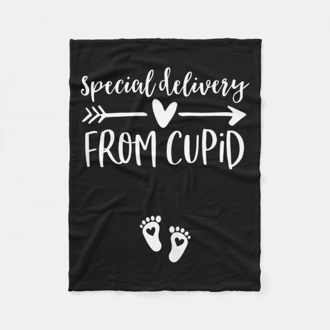 Manta Polar Womens Valentines Day Couples Pregnancy Announceme (Anverso)