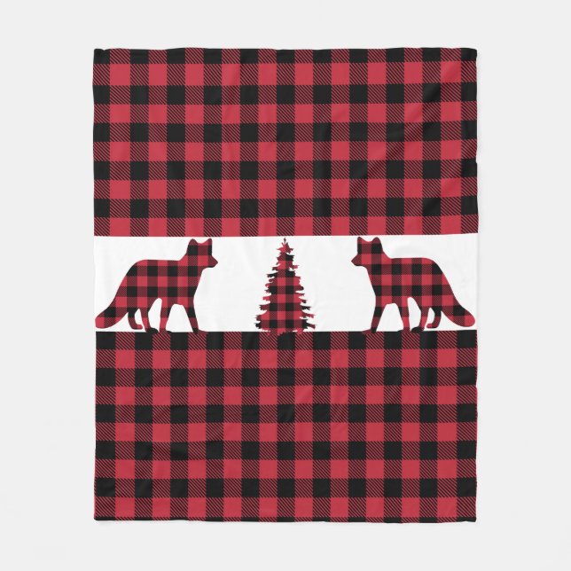 Manta Polar Woodland Fox Fleece Blanket (Anverso)