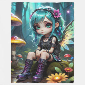 Manta Polar Woodsy Fairy Dollz Fleece Blanket