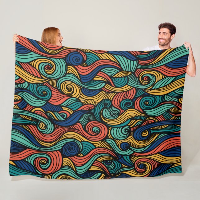Manta Polar Wool Topped paisley (In situ)