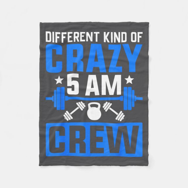 Manta Polar Workout Squad 5am Crew Funny Gym Quote  (Anverso)
