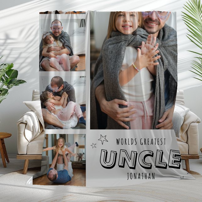 Manta Polar Worlds Greatest Uncle Trendy Photo Strip (Subido por el creador)