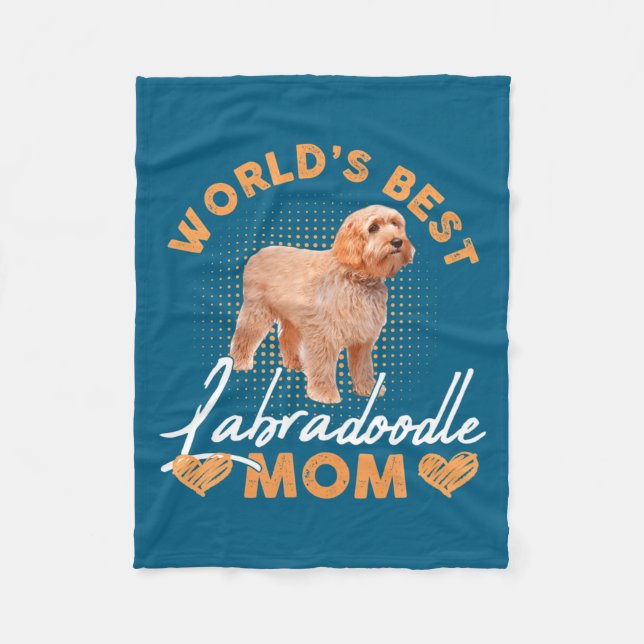 Manta Polar Worlds Labradoodle Mom Dog Funny  (Anverso)