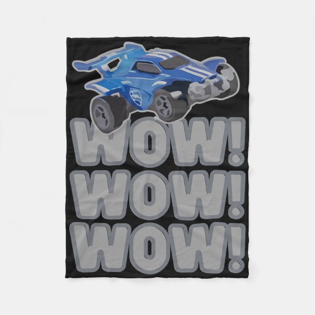 Manta Polar ¡Wow! ¡Wow! ¡Wow! Juego de Fútbol Cohete  (Anverso)
