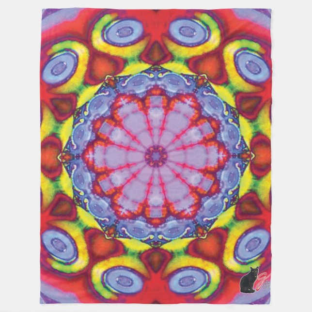Manta Polar Wowzer Kaleidoscope Fleece Blanket (Anverso)