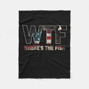 Manta Polar Wtf Where39s The Fish Men39s Graciosos Regalos De