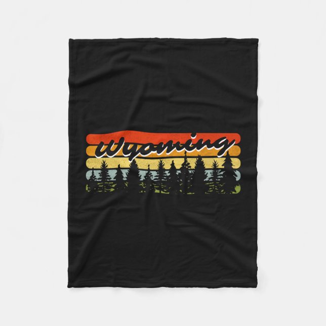 Manta Polar Wyoming Forest Sunset Trees Cabin Theme Souvenir  (Anverso)